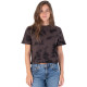 Hurley Γυναικεία κοντομάνικη μπλούζα Mock Neck Cropped Tee